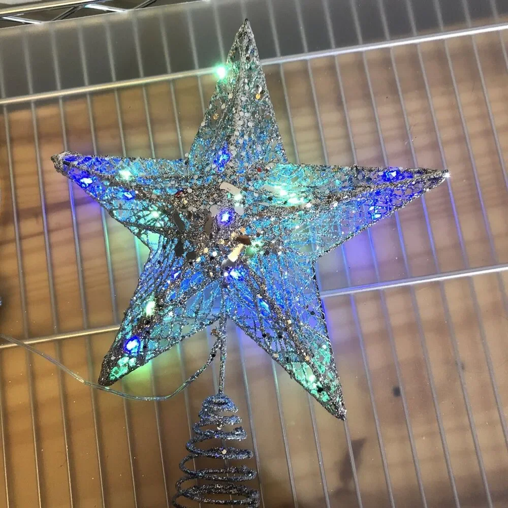Christmas Star Lights Up And Works Tree Or Table Top